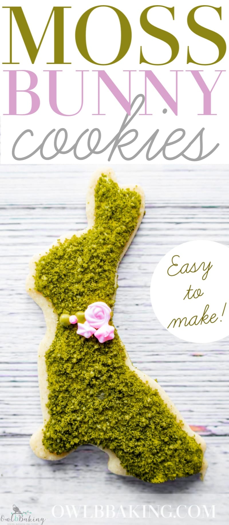 Moss Bunny Cookies