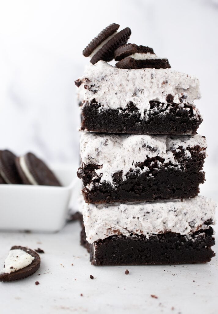 Oreo Brownies Cookies and Cream Brownies
