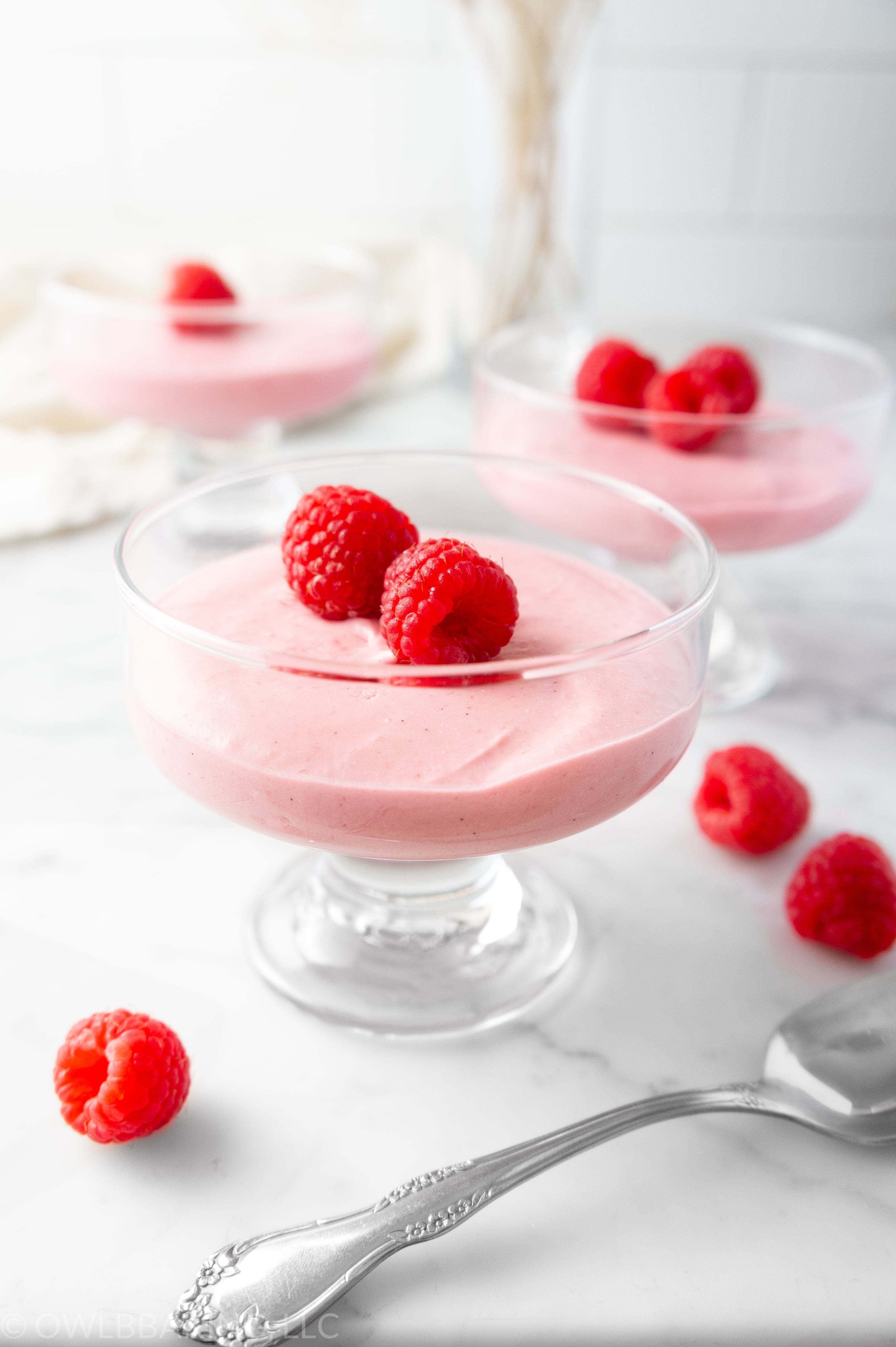 Raspberry Vanilla Mousse with VIDEO